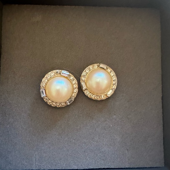 Vintage 80’s Nina Ricci pearl choker necklace and earring set stamped - Picture 5 of 6